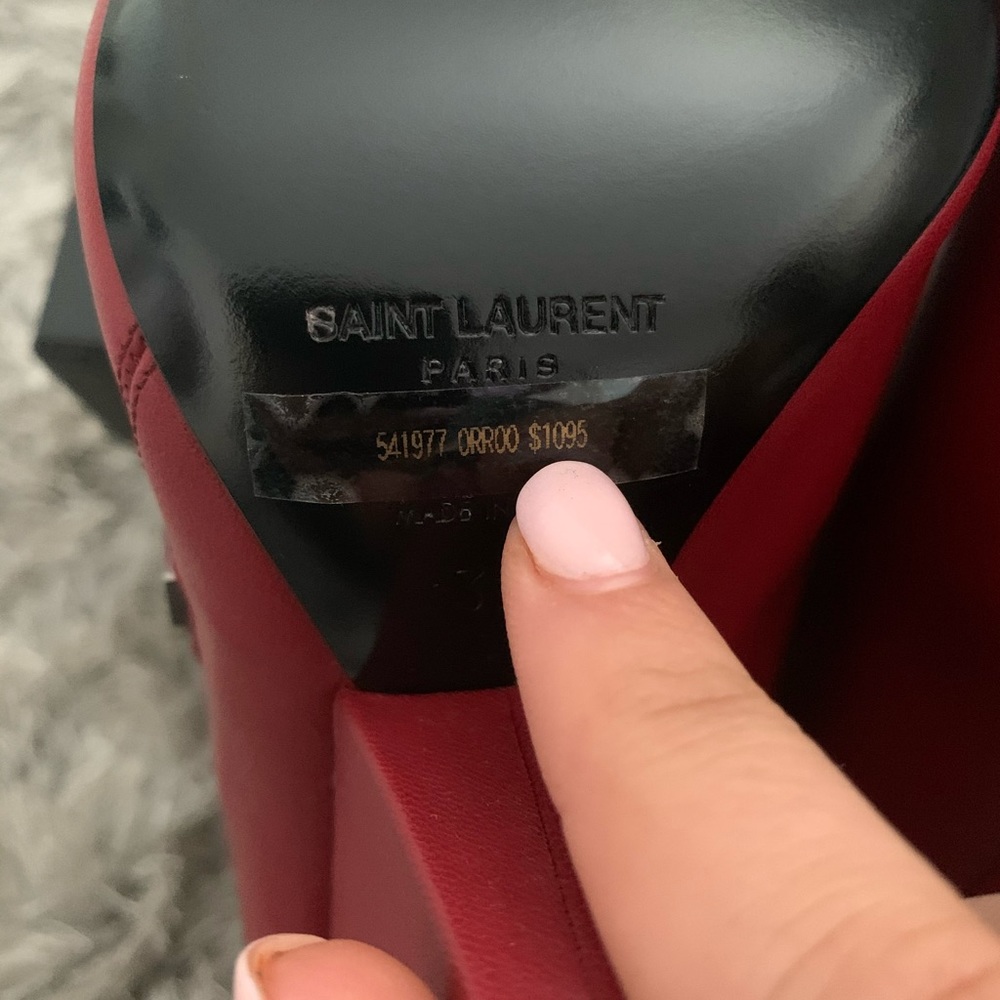 Saint Laurent Niki Wedge Booties in Lambskin - Picture 6 of 10